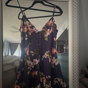 Floral Navy Dress